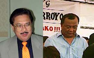 ペレス司法長官(左)とヒメネス下院議員