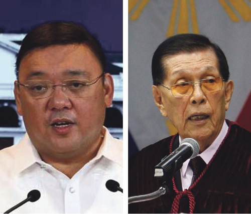 ハリー・ロケ氏(左)、ファンポンセ・エンリレ氏(EPA=時事)