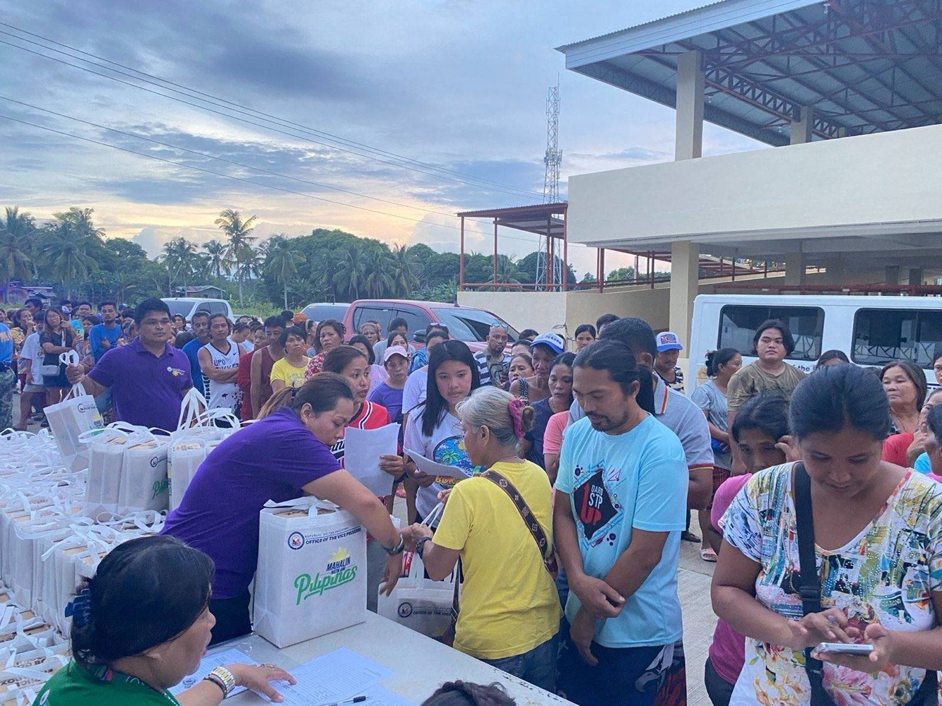 副大統領府による被災地支援の様子=副大統領府提供