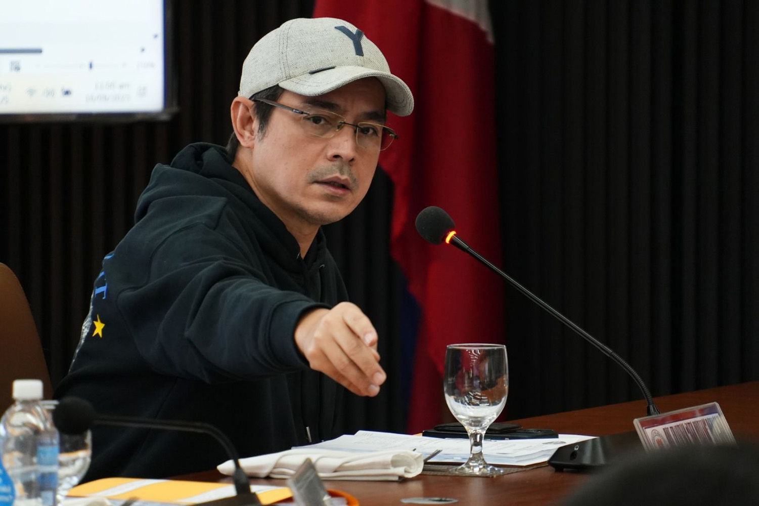 MMCに出席したマニラ市のモレノ市長=MMDA提供