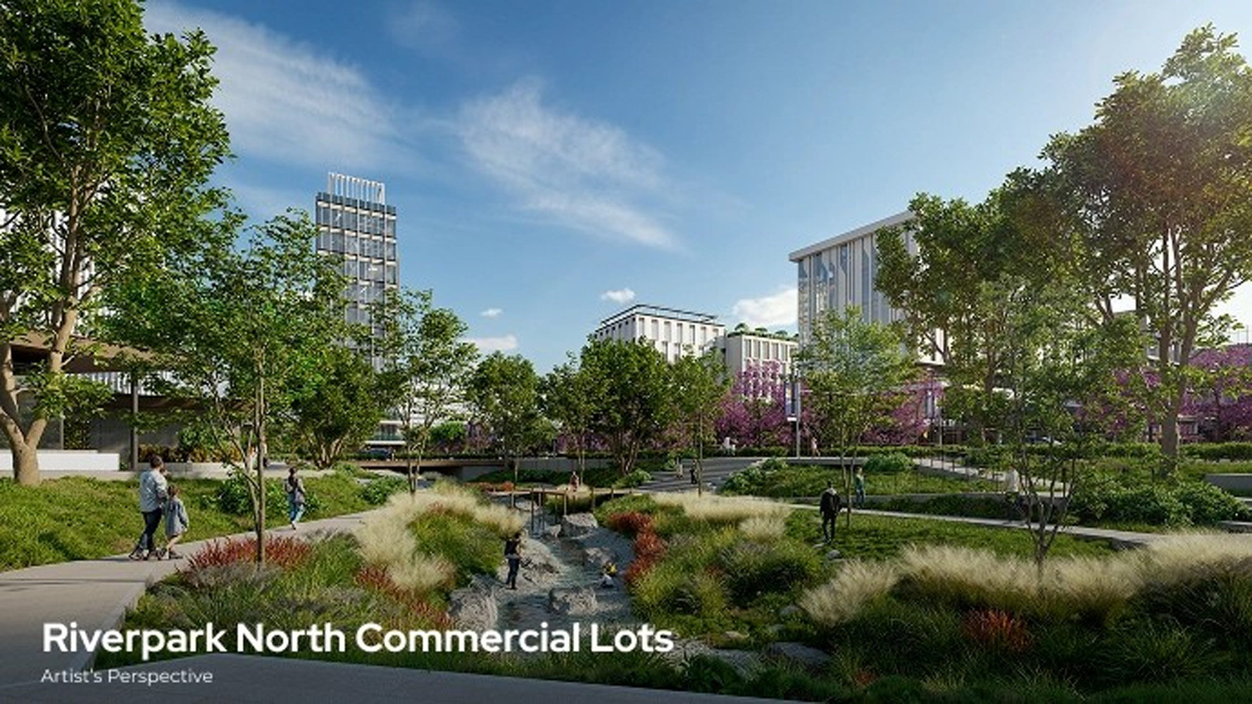 フェデラルランドNREグローバルが開発中のリバーパークの完成予想イメージ=FNGホームページより